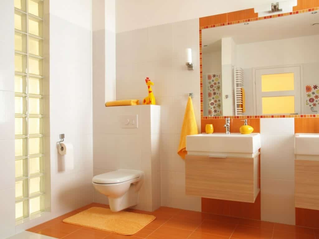 22 Best orange bathroom ideas